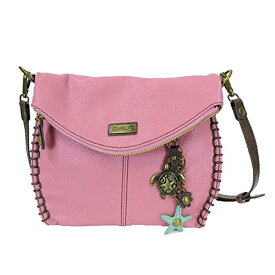 chala バッグ パッチ カバン かわいい CHALA Charming Crossbody Bag With Flap Top | Flap and Zipper Cross-Body Purse or Shoulder Handbag with Metal Chain - Pink - Turtlechala バッグ パッチ カバン かわいい