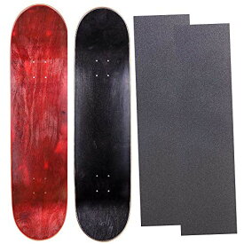 デッキ スケボー スケートボード 海外モデル 直輸入 Cal 7 Blank Maple Skateboard Decks with Grip Tape| Two Pack (Black, Red, 8.25 inch)デッキ スケボー スケートボード 海外モデル 直輸入