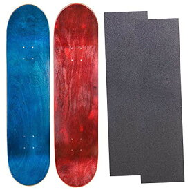 デッキ スケボー スケートボード 海外モデル 直輸入 Cal 7 Blank Maple Skateboard Decks with Grip Tape| Two Pack (Blue, Red, 8.25 inch)デッキ スケボー スケートボード 海外モデル 直輸入