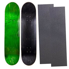 デッキ スケボー スケートボード 海外モデル 直輸入 Cal 7 Blank Maple Skateboard Decks with Grip Tape| Two Pack (Green, Black, 8.25 inch)デッキ スケボー スケートボード 海外モデル 直輸入