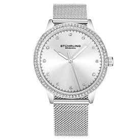 腕時計 ストゥーリングオリジナル レディース Stuhrling Women's Dorset Crystal-Accented Dress Watch with Stainless Steel Mesh Bracelet Japanese Quartz Watch腕時計 ストゥーリングオリジナル レディース