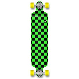 ロングスケートボード スケボー 海外モデル 直輸入 Yocaher Checker Graphic Professional Speed Drop Down Stained Complete Longboard (Checker Green)ロングスケートボード スケボー 海外モデル 直輸入