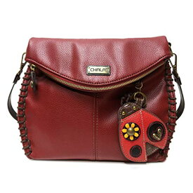 chala バッグ パッチ カバン かわいい CHALA Charming Crossbody Bag Shoulder Handbag With Flap Top and Zipper Burgundy (Ladybug Coin Purse)chala バッグ パッチ カバン かわいい