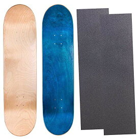 デッキ スケボー スケートボード 海外モデル 直輸入 Cal 7 Blank Maple Skateboard Decks with Grip Tape| Two Pack (Natural, Blue, 8.0 inch)デッキ スケボー スケートボード 海外モデル 直輸入