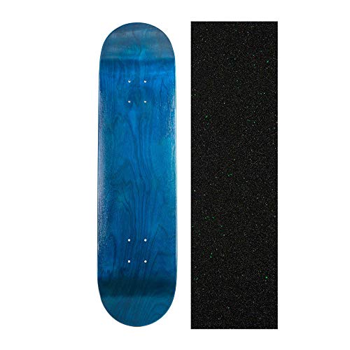 無料ラッピングでプレゼントや贈り物にも 逆輸入並行輸入送料込 デッキ スケボー スケートボード 海外モデル 直輸入 送料無料 Cal 推奨 7 Blank Skateboard Deck Tape with for Skating Mob Blue 8.25 Grip inch Maple Green Glitter 50％OFF