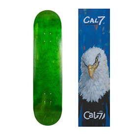 デッキ スケボー スケートボード 海外モデル 直輸入 Cal 7 Green Skateboard Deck with Graphic Grip Tape (Eagle, 7.75 inch)デッキ スケボー スケートボード 海外モデル 直輸入