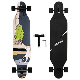 ロングスケートボード スケボー 海外モデル 直輸入 Junli 41 Inch Freeride Skateboard Longboard - Complete Skateboard Cruiser for Cruising, Carving, Free-Style and Downhill Floralロングスケートボード スケボー 海外モデル 直輸入