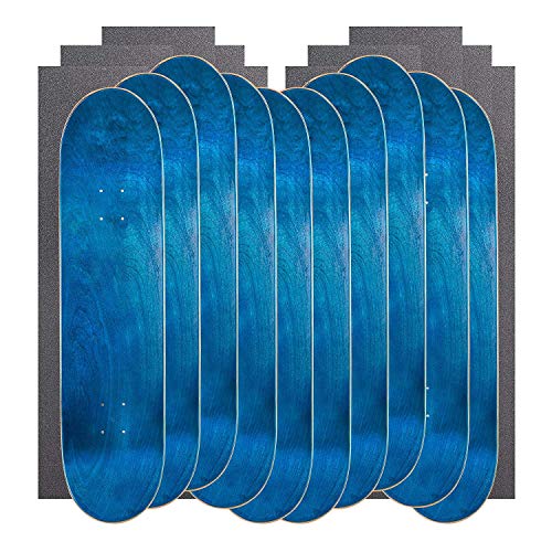 無料ラッピングでプレゼントや贈り物にも。逆輸入並行輸入送料込 デッキ スケボー スケートボード 海外モデル 直輸入 【送料無料】Cal 7 Blank Maple Skateboard Decks with Grip Tape (Bundle of 10) (Blue, 8.25