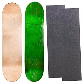 デッキ スケボー スケートボード 海外モデル 直輸入 Cal 7 Blank Maple Skateboard Decks with Grip Tape| Two Pack (Natural, Green, 8.25 inch)デッキ スケボー スケートボード 海外モデル 直輸入