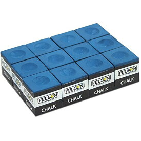 海外輸入品 ビリヤード Felson Pool Chalk Cubes | Pool Table Accessories for Table Billiards | Pool Cue Chalk & Storage Box | Blue 12 Count (Pack of 1)海外輸入品 ビリヤード