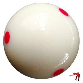海外輸入品 ビリヤード Loto AAA-Grade PRO Cup Standard Pool-Billiard Cue Ball with 6 Dots (2-1/4'', 6 oz) (Red)海外輸入品 ビリヤード