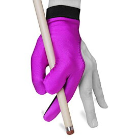 海外輸入品 ビリヤード Billiard Pool Cue Glove by Fortuna - Classic Two-Colored - for Left Hand - Purple/Black (Medium/Large)海外輸入品 ビリヤード