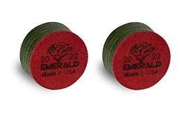海外輸入品 ビリヤード Tiger Emerald Laminated Billiard CUE Tips 2 (Two) pcs - 13 or 14 mm (13 mm)海外輸入品 ビリヤード