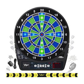 海外輸入品 ダーツ ダーツボード Viper Ion Electronic Dartboard, Illuminated Segments, Light Based Games, Green and Blue Segment Colors, Ultra Thin Spider to Increased Scoring Area海外輸入品 ダーツ ダーツボード