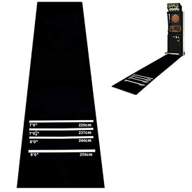 海外輸入品 ダーツ MYOYAY Rubber Dart Mat, 9.8 x 2ft Heavy Duty Dart Carpet with Throw Lines Professional Non-Slip Dart Floor Mat Soundproof Flooring Protector for Dart Game (118 x 24 x 1/5inch)海外輸入品 ダーツ
