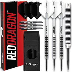 海外輸入品 ダーツ RED DRAGON Pegasus Tungsten Steel Darts Set - 24 Gram - White Shafts, White Extra Thick Flights海外輸入品 ダーツ