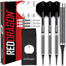 海外輸入品 ダーツ RED DRAGON Pegasus Soft TIP Darts Set - 20 Gram - Black Stems and Black Flights海外輸入品 ダーツ