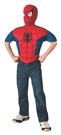 コスプレ衣装 コスチューム スパイダーマン 883271_STD Rubie's Marvel, Ultimate Spider-Man EVA Child Muscle Chest Shirt and Maskコスプレ衣装 コスチューム スパイダーマン 883271_STD