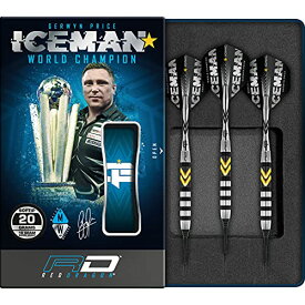 海外輸入品 ダーツ RED DRAGON Gerwyn Price Iceman Thunder Special Edition 18 Gram Soft Tip Tungsten Darts Set with Flights and Shafts (Stems)海外輸入品 ダーツ