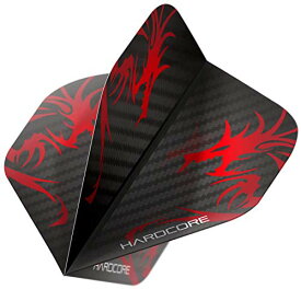 海外輸入品 ダーツ フライト RED DRAGON Hardcore 2D Holographic Dragon Extra Thick Standard Dart Flights - 3 Sets Per Pack (9 Dart Flights in Total)海外輸入品 ダーツ フライト