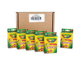 クレヨラ アメリカ 海外輸入 知育玩具 Crayola Crayons, Bulk School Supplies For Kids, 24 Count Crayon Box (Pack Of 6), Assorted Colorsクレヨラ アメリカ 海外輸入 知育玩具