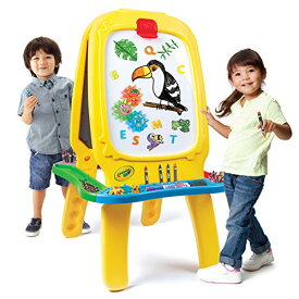 クレヨラ アメリカ 海外輸入 知育玩具 Crayola: Deluxe Magnetic Double-Sided Easel - Dry Erase Includes Crayons, Stickers, Magnet Letters & Gears, Ages 3+クレヨラ アメリカ 海外輸入 知育玩具