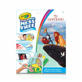 クレヨラ アメリカ 海外輸入 知育玩具 Crayola Disney The Lion King Color Wonder Mess Free Coloring - 18 Pages and 4 Mini Markers Package may varyクレヨラ アメリカ 海外輸入 知育玩具