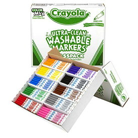 クレヨラ アメリカ 海外輸入 知育玩具 Crayola Ultra Clean Washable Markers Classpack (200 Count), Bulk Markers for Classrooms, School Supplies for Kids, 10 Colorsクレヨラ アメリカ 海外輸入 知育玩具