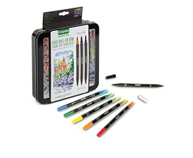 クレヨラ アメリカ 海外輸入 知育玩具 Crayola Brush & Detail Dual Tip Marker Set, 16 Markers, 32 Colors, Adult Coloring Markers, Gifts for Teens & Adultsクレヨラ アメリカ 海外輸入 知育玩具