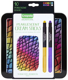 クレヨラ アメリカ 海外輸入 知育玩具 Crayola Pearlescent Cream Sticks & Case, Oil Pastel Alternative, Gift Set, 10 Countクレヨラ アメリカ 海外輸入 知育玩具