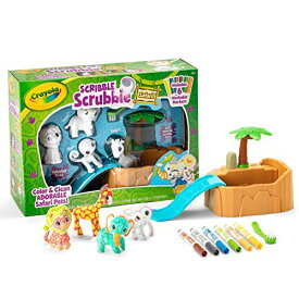 クレヨラ アメリカ 海外輸入 知育玩具 Crayola Scribble Scrubbie Safari Animals Tub Set, Color & Wash Creative Toy, Gift for Kids, Age 3, 4, 5, 6クレヨラ アメリカ 海外輸入 知育玩具