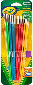 クレヨラ アメリカ 海外輸入 知育玩具 Crayola Paint Brush Set - Assorted Colors (8 Pieces), Painting Supplies for Kids, Great for Kids Classrooms & Art Projects, Ages 3+クレヨラ アメリカ 海外輸入 知育玩具