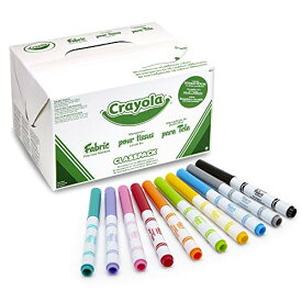 クレヨラ アメリカ 海外輸入 知育玩具 Crayola Fabric Marker Classpack, Ten Assorted Colors, 80/Boxクレヨラ アメリカ 海外輸入 知育玩具