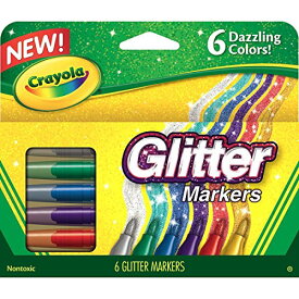 クレヨラ アメリカ 海外輸入 知育玩具 Crayola - Glitter Markers, (6 Count) (2 Pack)クレヨラ アメリカ 海外輸入 知育玩具