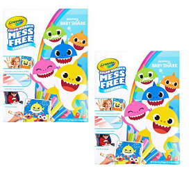 クレヨラ アメリカ 海外輸入 知育玩具 Baby Shark Coloring Pages, Color Wonder, Mess Free Coloring, Gift for Kids, Age 3, 4, 5, 6 (2 Pack)クレヨラ アメリカ 海外輸入 知育玩具