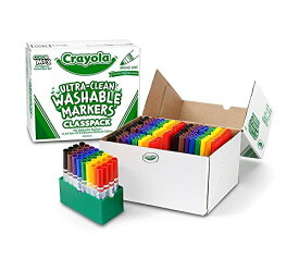 クレヨラ アメリカ 海外輸入 知育玩具 Crayola Ultra Clean Washable Markers, School Supplies Classpack, Broad Line, 8 Colors, Pack of 192クレヨラ アメリカ 海外輸入 知育玩具