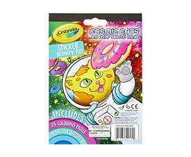 クレヨラ アメリカ 海外輸入 知育玩具 Crayola Sticker Activity & Coloring Pad, Cosmic Cats, 25 Cat Coloring Pages & 4 Sticker Sheets, Gift for Kidsクレヨラ アメリカ 海外輸入 知育玩具