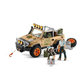 海外輸入 知育玩具 シュライヒホースクラブ Schleich Wild Life Off-Road Jeep with Rope Winch 17-piece Playset for Kids Ages 3-8海外輸入 知育玩具 シュライヒホースクラブ