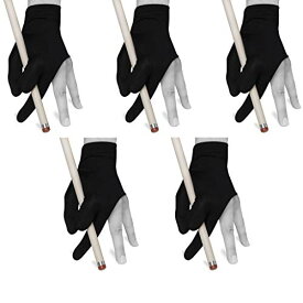 海外輸入品 ビリヤード Quality gloves Billiard Fits Either Hand - One Size fits All - Choose Your Color (Black 5 Pack)海外輸入品 ビリヤード