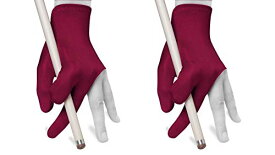 海外輸入品 ビリヤード Quality gloves Billiard Fits Either Hand - One Size fits All - Choose Your Color (Burgundy 2 Pack)海外輸入品 ビリヤード