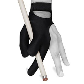 海外輸入品 ビリヤード Fortuna Billiard Glove Classic - for Left Hand - Black - with Strap (Small)海外輸入品 ビリヤード