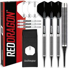 海外輸入品 ダーツ RED DRAGON Pegasus Soft TIP Darts Set - 18 Gram - Black Stems and Black Flights海外輸入品 ダーツ