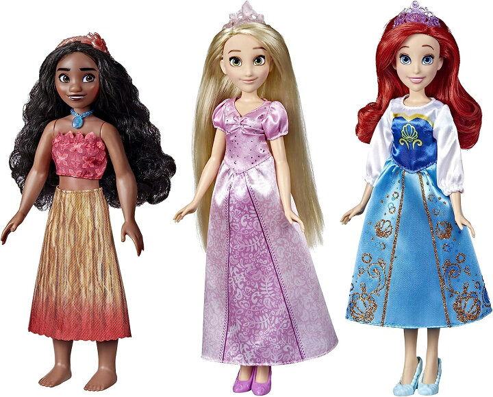楽天市場 ディズニープリンセス 送料無料 Disney Princess Royal Fashions And Friends Fashion Doll 3 Pack Ariel Moana And Rapunzel Toy For Girls 3 Years And Up ディズニープリンセス Angelica