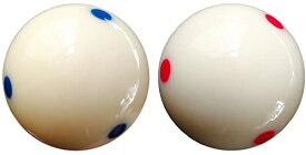 海外輸入品 ビリヤード Loto AAA-Grade PRO Cup Standard Pool-Billiard Cue Ball with 6 Dots (2-1/4'', 6 oz) (Blue + Red)海外輸入品 ビリヤード