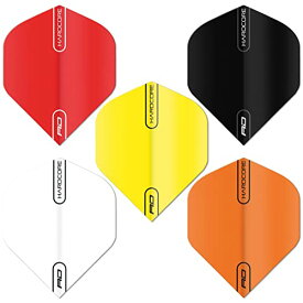 海外輸入品 ダーツ フライト RED DRAGON Hardcore Colours Selection Pack Extra Thick Standard Dart Flights - 5 Sets Per Pack (15 Dart Flights in Total)海外輸入品 ダーツ フライト