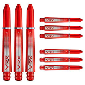 海外輸入品 ダーツ シャフト Red Dragon VRX Short Shafts - Red - 4 Sets per Pack (12 shafts in Total) & Red Dragon Checkout Card海外輸入品 ダーツ シャフト