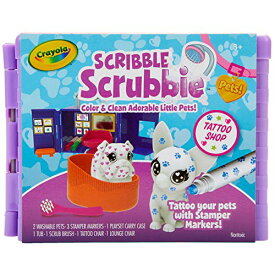 クレヨラ アメリカ 海外輸入 知育玩具 Crayola Scribble Scrubbie Pets Tattoo Shop, Toy Pet Playset, Gift for Kids, Age 3, 4, 5, 6クレヨラ アメリカ 海外輸入 知育玩具