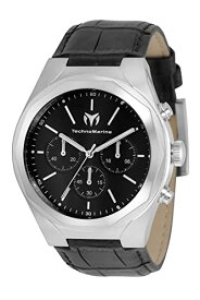 腕時計 テクノマリーン メンズ Technomarine Men's MoonSun 44mm Leather Quartz Watch, (Model: TM-820010)腕時計 テクノマリーン メンズ