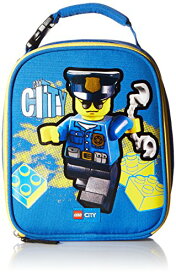 レゴ シティ LEGO Kids City Police and Fire Lunch Box, Insulated Soft Reusable Lunch Bag Meal Container for Boys and Girls, Perfect for School, or Travel, Meal Tote to Keep Food and Drinks Cold, Policeレゴ シティ