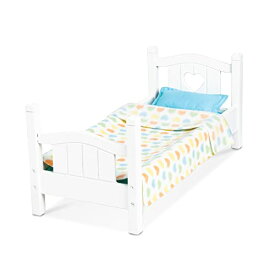 メリッサ&ダグ おもちゃ おままごと ごっこ遊び Melissa & Doug Melissa & Doug Mine to Love Wooden Play Bed for Dolls, Stuffed Animals - White (8.7”H x 9.1”W x 20.7”L Assembled)メリッサ&ダグ おもちゃ おままごと ごっこ遊び Melissa & Doug